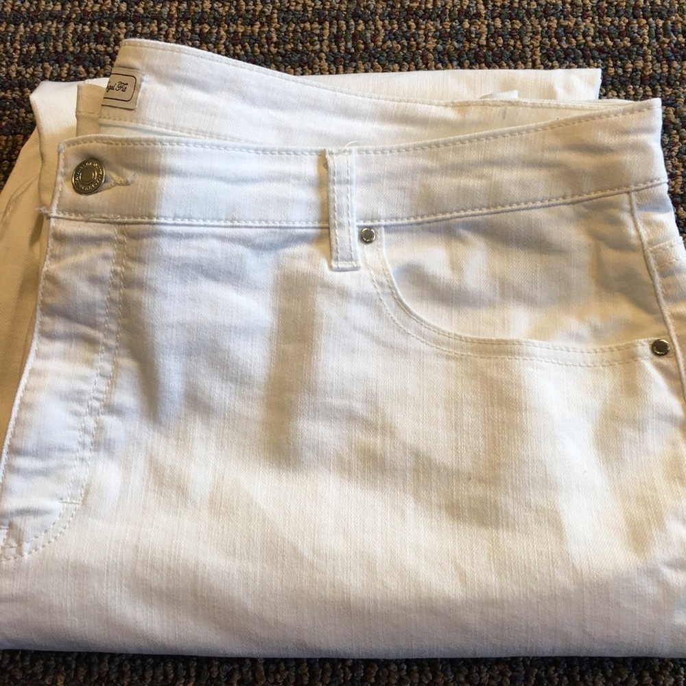 Jaclyn Smith "Angel Fit" white jeans